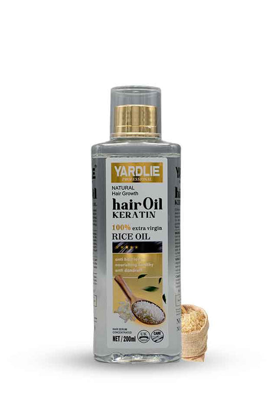 Yardlie Keratin Rice Hair Oil 200ml | Daily Nourishing Hair Care Oil