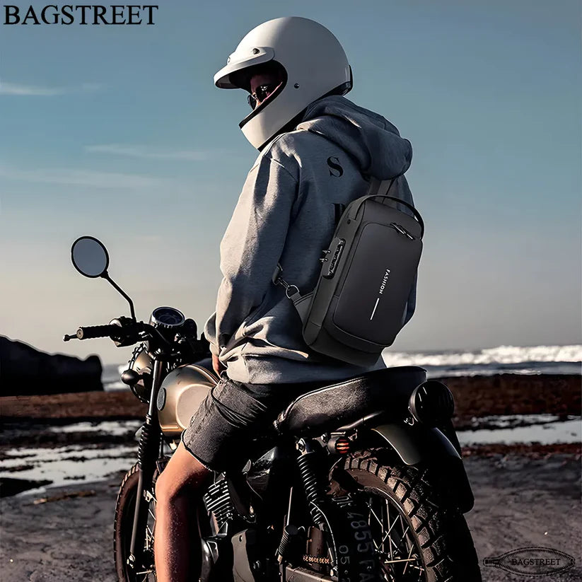 Crossbody Tech Sling Bag With USB Charging Port