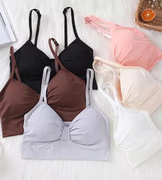 Pack Of 2 Seamless Adjustable Strap Knot Bra (30-36)