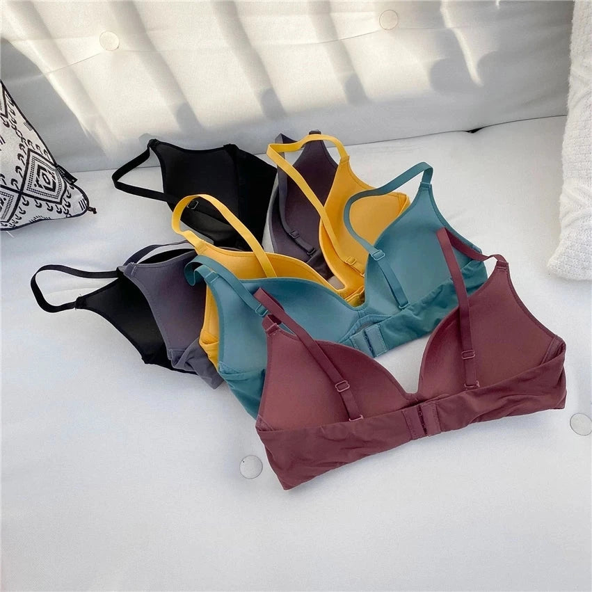 Fashion Seamless Bras Simple Push up Bra Lingerie for Women