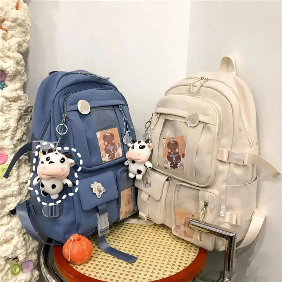 Cute Women Backpacks Multi-Pocket School Backpack for Student