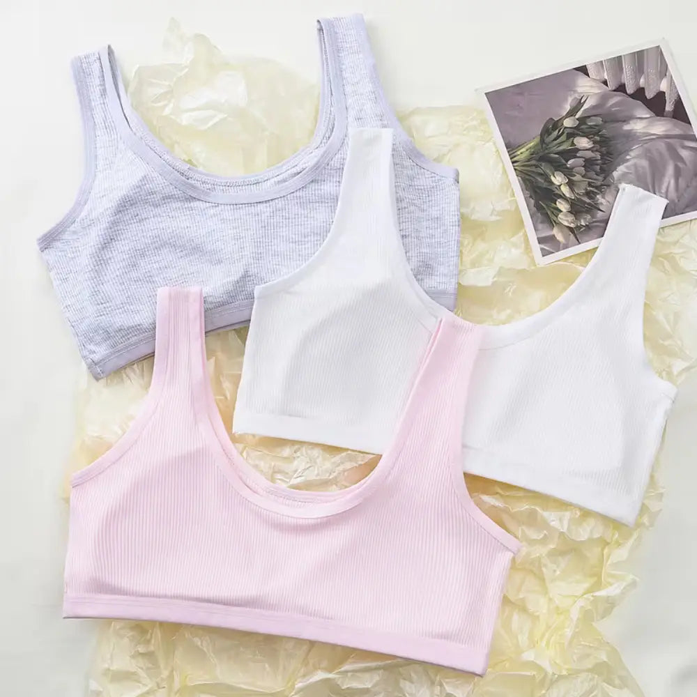 Padded Pack Of 4 Teenage Girls Cotton Training Bra