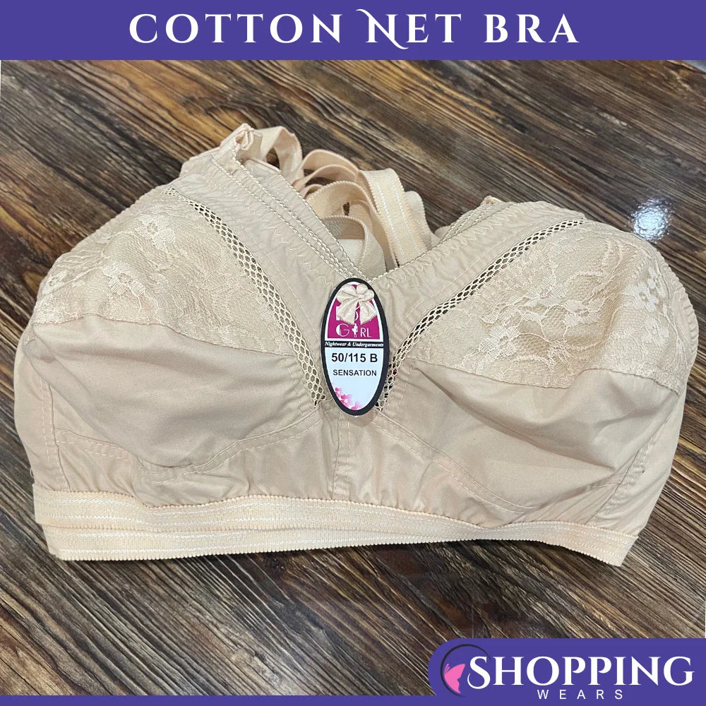 Shopping Wears Cotton Net Bra (Regular Bra)