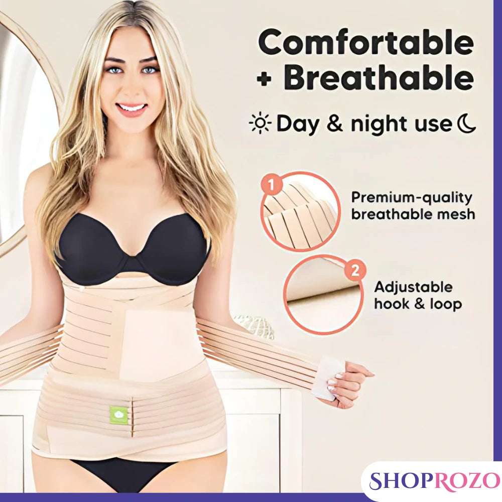 3 in 1 After Pregnancy & C Section Recovery Belly Support Body Shaper ( Recovery Belt )