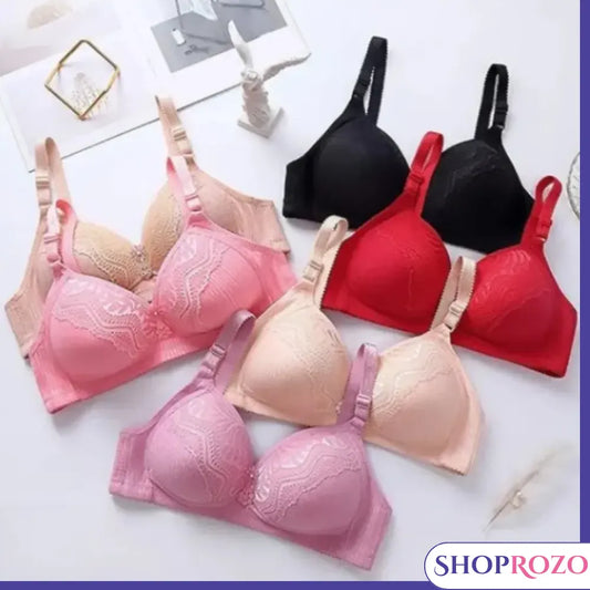 ShopRozo Bra for Women Ladies and Girls Foam Bra Random Colours and Pattern Brazier Blouse