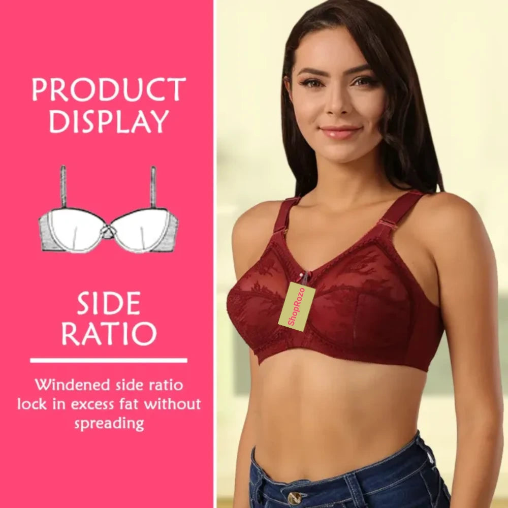 SHOPROZO Jacqueline Bra Non Wired Support Bra Women Bra  Full Coverage Full Cup