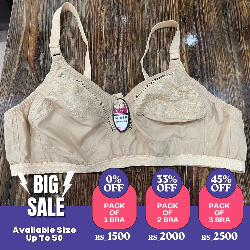 Shopping Wears Cotton Net Bra (Regular Bra)