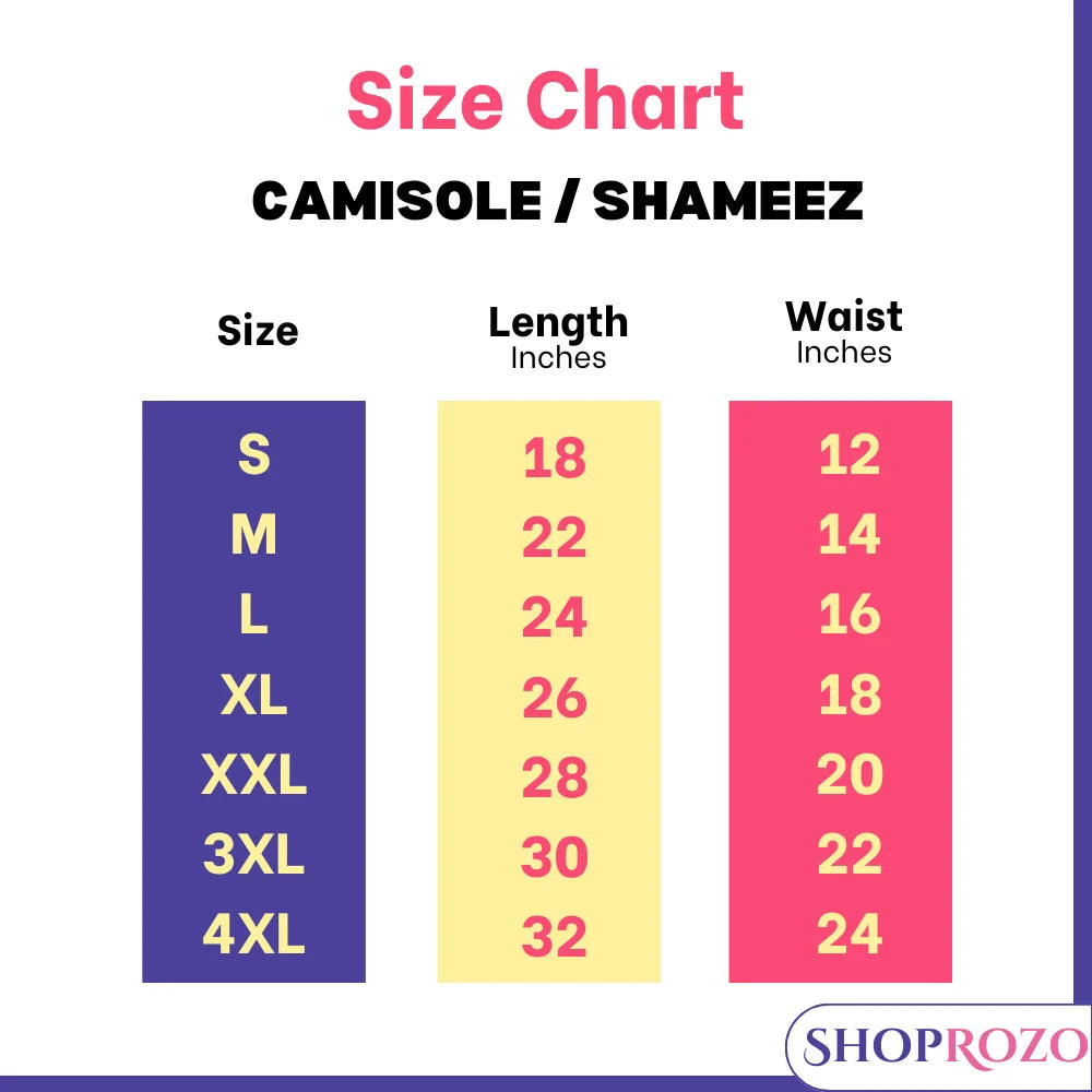 SHOPROZO Pack of 3 Camisole for Girls Tanktops for women Shameez
