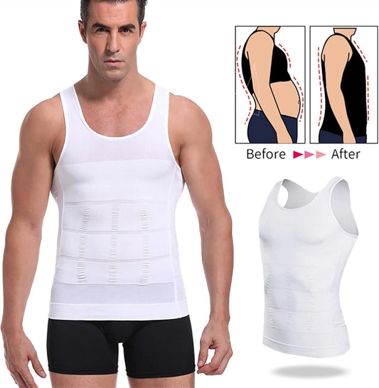 Slim N Fit Body Shaper Vest Shirt – Tank Top Sleeveless Shapewear For Men