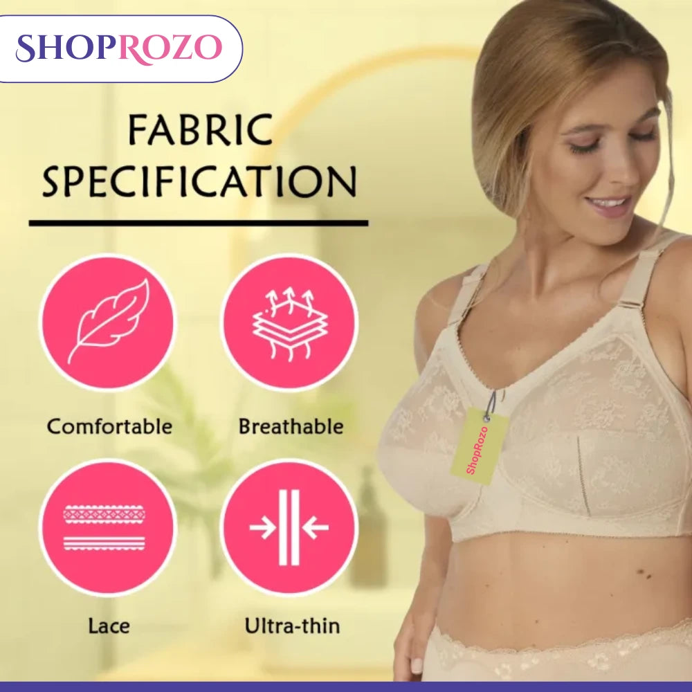 SHOPROZO Jacqueline Bra Non Wired Support Bra Women Bra  Full Coverage Full Cup