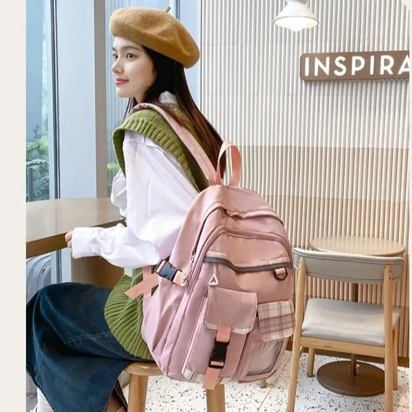 Cute Women Backpacks Multi-Pocket School Backpack for Student