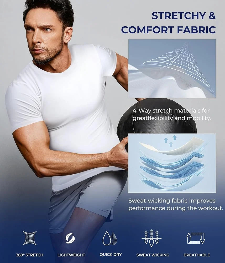 Slim N Fit Body Shaper Vest Shirt – Tank Top Sleeveless Shapewear For Men