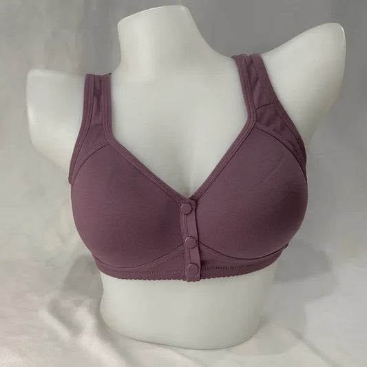 Padded Front-Open Comfort Bra – Soft, Non-Wired, Easy Wearing