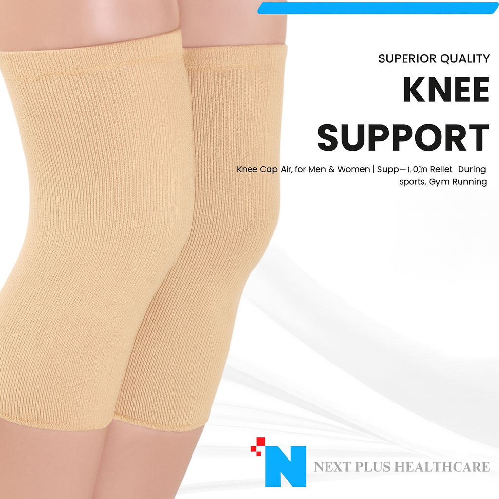 Knee Support Cap for Men & Women | Support Pain Relief During Sports, Gym, Running