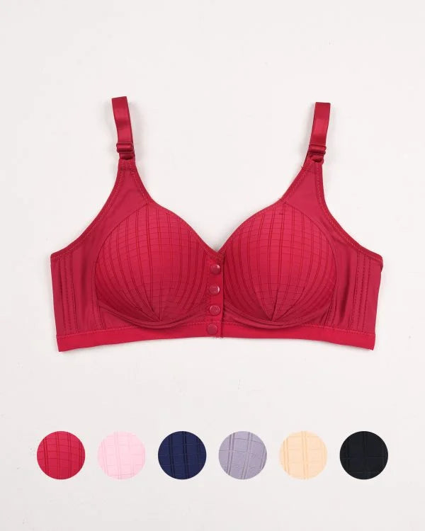 Ultra-Comfort Padded Button Bra — Perfect Fit, Perfect Style!
