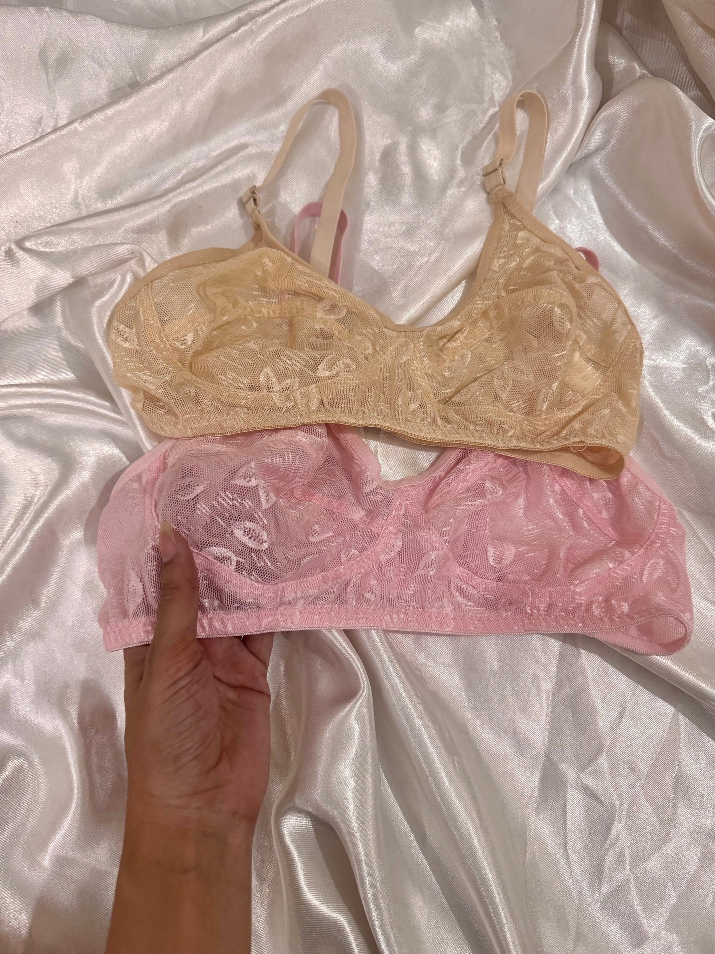 Summer Cotton Net Bra