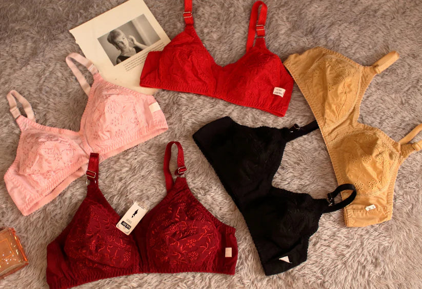 Pack OF 4 Chiken Molaii Cotton Bra