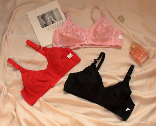 Pack OF 4 Chiken Molaii Cotton Bra