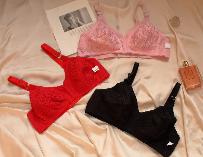 Pack OF 4 Chiken Molaii Cotton Bra