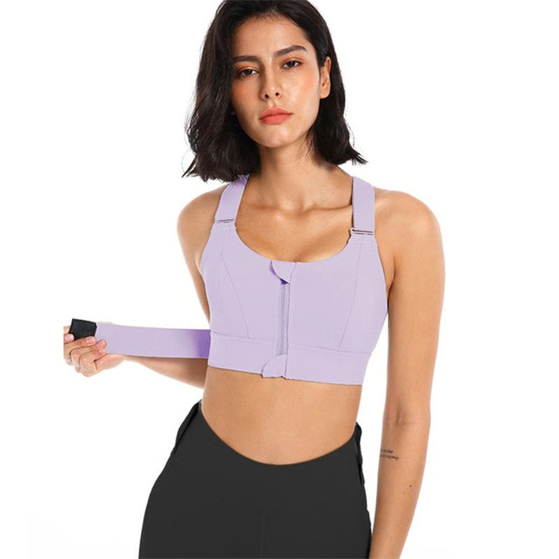 Front Zipper High Impact Sports Bra for Women in Pakistan