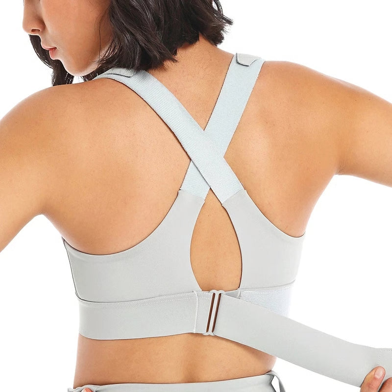 Front Zipper High Impact Sports Bra for Women in Pakistan