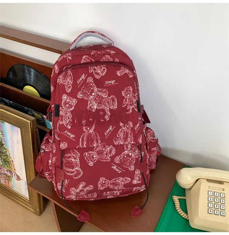 2025 School Bag For Girls College Students High school