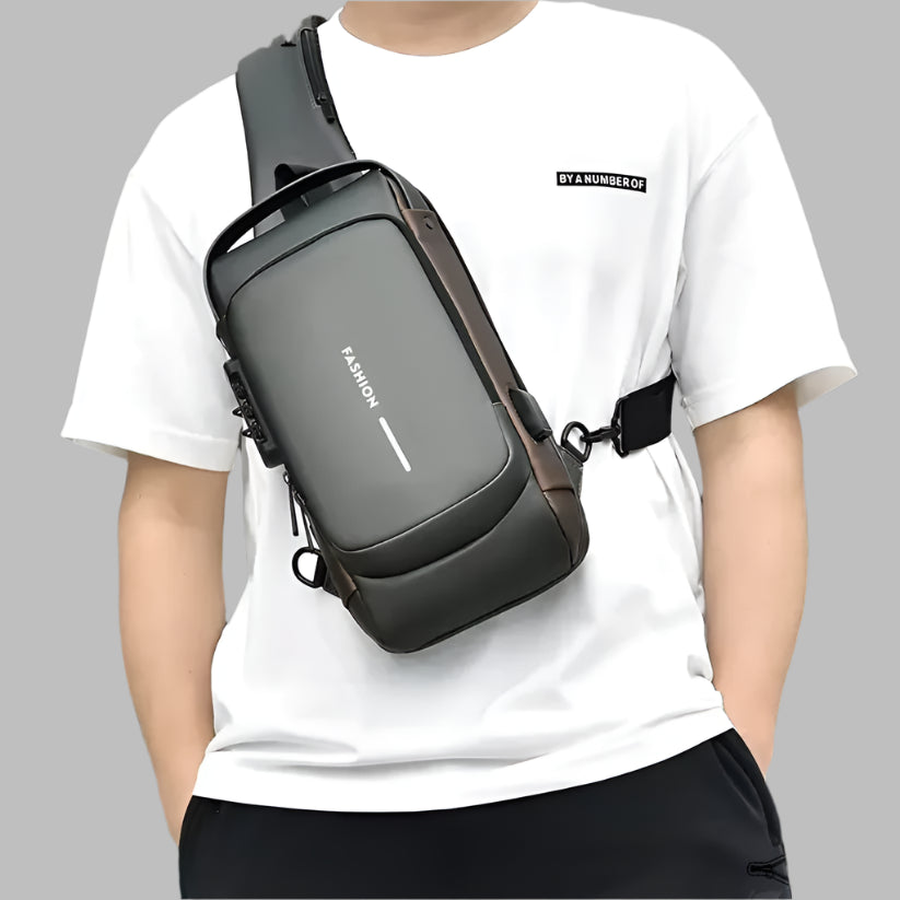 Crossbody Tech Sling Bag With USB Charging Port