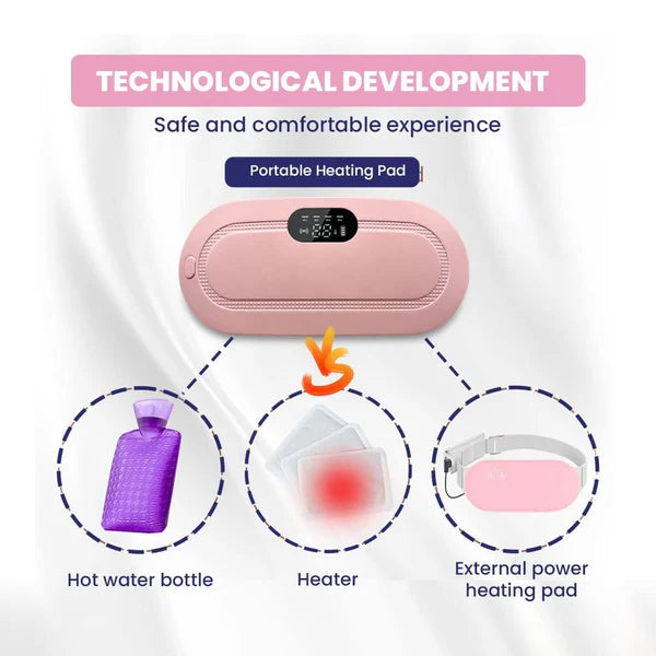 Electric heating pad massager belt in beautiful gift box packaging