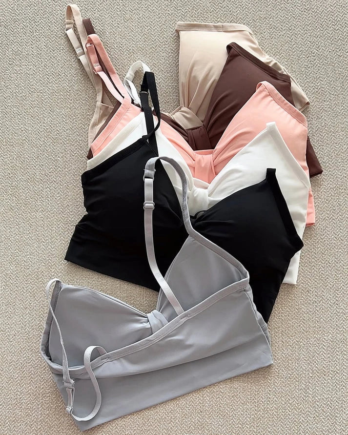Pack Of 2 Seamless Adjustable Strap Knot Bra (30-36)