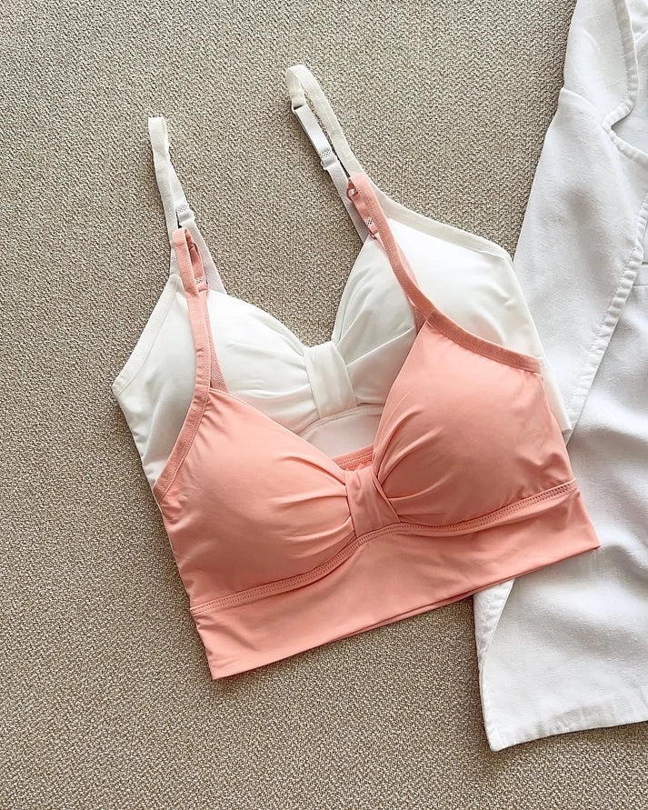 Pack Of 2 Seamless Adjustable Strap Knot Bra (30-36)