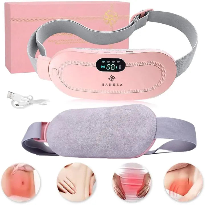 Cordless warm comfort belt worn around waist for women